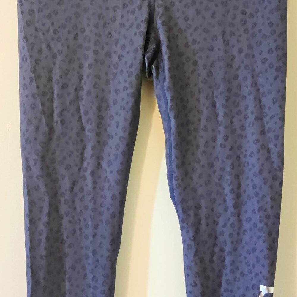 Bebe Sport Blue Leopard Print Leggings